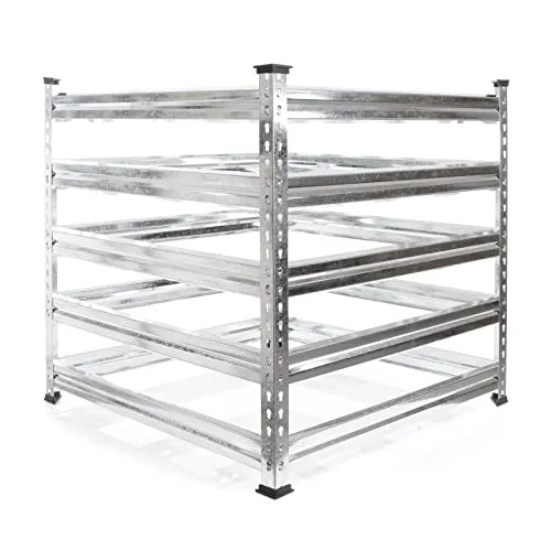 Wiltec Gartenkomposter 90 x 90 x 90 cm