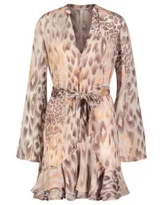 Damen Chiffonkleid SIBILLA LS BELT DRESS M