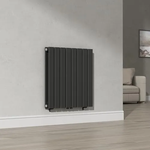 [neu.haus] Flachheizkörper Nore 60x60cm - Heizkörper, elegantes Design und effiziente Wärmeabgabe, ideal für Wohnräume, Küche und Bad. Platzsparend und einfach zu montieren.