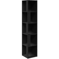 Produktbild vidaXL Eckregal Schwarz 33x33x164,5 cm
