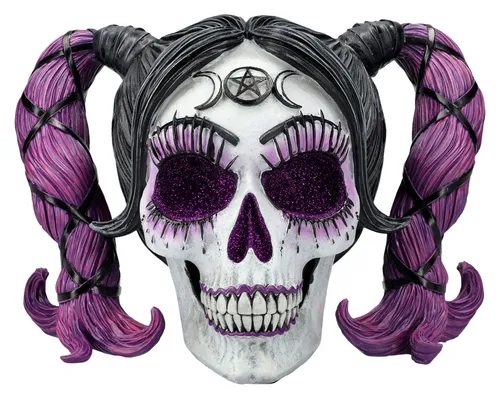 Figuren Shop GmbH Dekofigur Totenkopf - Drop Dead Gorgeous - Myths and Magic - Entdecken Sie die faszinierende Harlekin Totenkopf Figur 'Drop Dead Gorgeous' von Nemesis Now. Ein einzigartiges Deko-Highlight für Ihr Zuhause, das mit kreativen Details begeistert.
