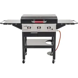 Char-Broil Gasgrill Griddle 3400 mit großer Gusseisenplatte - Grills mit 3400 cm² Grillfläche und drei effizienten Edelstahlbrennern für vielfältige Grillgerichte, von Burgern bis Paella – ideal für jede Grillparty!