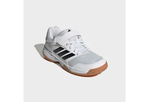 adidas Unisex Kinder Speedcourt Kids Indoor Shoes – Stylische Hallenschuhe für aktive Kids - Hochwertige Hallenschuhe mit regulärer Passform, ideal für Sport und Spiel. Schnürsenkel und Klettverschluss bieten sicheren Halt. Perfekt für den Innenbereich.