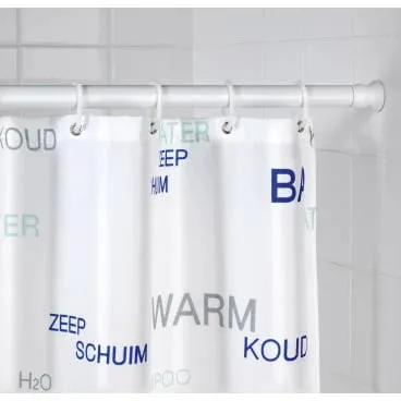 WENKO Teleskop-Duschstange - Duschvorhangstange zum Klemmen, ohne Bohren, aus rostfreiem Aluminium, stufenlos ausziehbar von 110 bis 245 cm – ideal für stressfreies Befestigen in jedem Badezimmer.