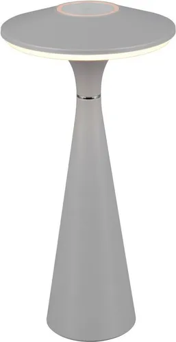 Reality Leuchten LED Tischleuchte TORREZ, Dimmfunktion, USB-Ladefunktion, LED fest integriert, warmweiß - kaltweiß, in-Outdoor Akku Tischlampe mit USB-C, dimmbar, Lichtfarbe einstellbar