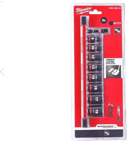 Milwaukee Kraft-Steckschlüsselsatz 4932480454 Molybdän Chromstahl, Schwarz, Variety pack