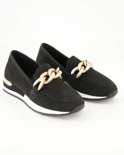 Remonte R2544-02 Slipper schwarz 37 EU - Halbschuhe in Größe 37, aus hochwertigem Nubukleder für optimalen Tragekomfort und stilvolles Design.