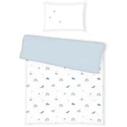 baby best Babybettwäsche babybest Little Ocean Flanell-Bettwäsche, Mehrfarbig, Textil, 100x135 cm, Oeko-Tex® Standard 100, pflegeleicht, hautfreundlich, schadstoffgeprüft, Schlafen, Babybett-Ausstattung, Babybettwäsche