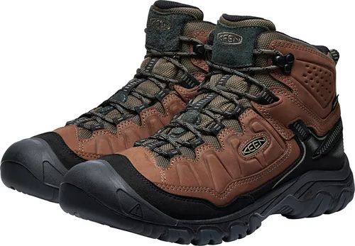 Keen Targhee IV Mid WP Wanderschuhe - Wasserdichte Herren High-Top Wanderschuhe aus Naturleder und Textil, ideal für ganzjähriges Wandern mit optimalem Halt und Komfort.