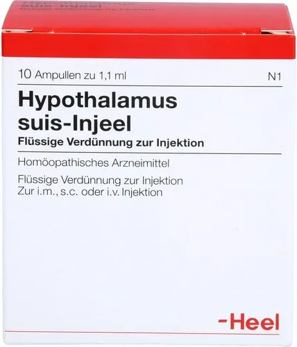 Hypothalam Suis Inj Org 10 ST - Homöopathisches Arzneimittel zur Injektion, unterstützt das Wohlbefinden auf natürliche Weise. Ideal für ganzheitliche Therapien.
