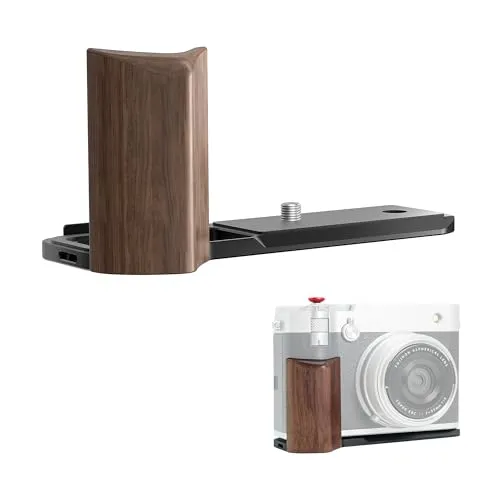 Freewell Premium Holz L Bracket Handheld Grip mit Schnellwechselplatte - Arca kompatibel für Fuji GFX100RF (Schwarz)