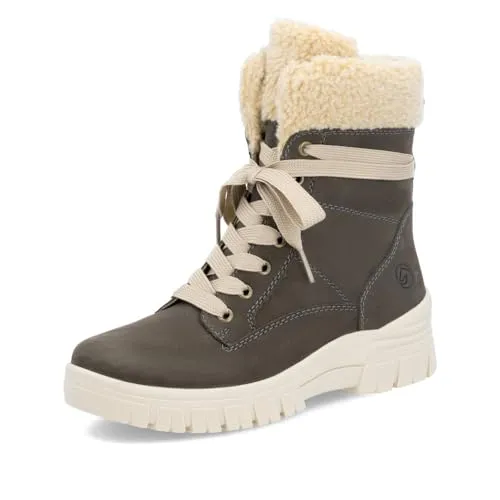 Remonte Damen Chelsea Boots D0E76, gefütterte Stiefeletten für den Winter - Wanderschuhe mit All-in-one Thermo-Effekt und herausnehmbarer, schockabsorbierender Innensohle für optimalen Kälteschutz und individuelles Fußklima.