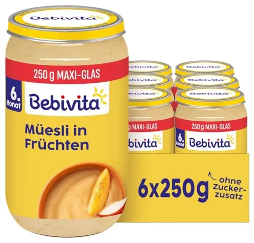 Bebivita Müesli in Früchten, 6er Pack (6x250g) von Bebivita