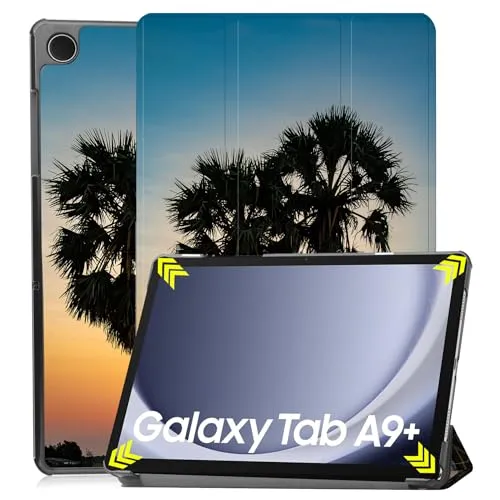 Lobwerk Cover für Samsung Tab A9+ Plus 2023 SM-X210/X216/X218 11 Zoll Tablethülle Schlank mit Standfunktion und Auto Sleep/Wake Funktion