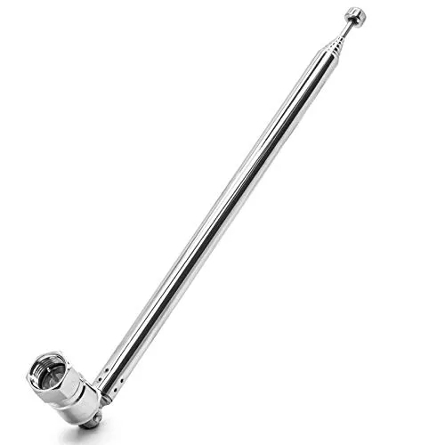 74cm Teleskop Antenne Ersatz F Stecker DAB UKW Radio FM AM Auto Audio