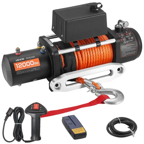 VEVOR 12V Elektrische Seilwinde 12000lbs