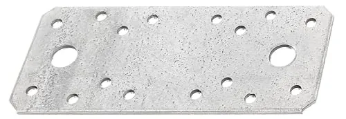 Alberts 30x Flachverbinder Lochplatten - Hochwertige Holzverbinder - Winkel & Holzverbinder, ideal für stabile Konstruktionen mit 18 Löchern und robuster Stahlqualität, verzinkt für Langlebigkeit.