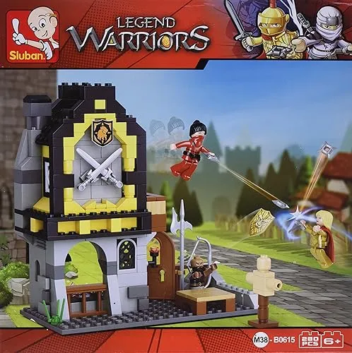 Sluban Klemmbausteine Sluban SL95385, Schmiede (278 Teile) [M38-B0615], Spielset, Klemmbausteine, Mittelalter, mit Spielfigur, Verschiedenes, merhfarbig Sluban_M38-B0615