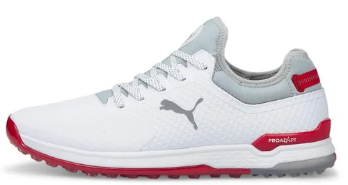 PUMA Puma Golfschuh Proadapt Alphacat Spikeless Weiß-Rot Herren Golfschuh