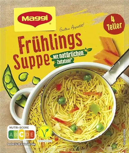 Maggi Guten Appetit, Frühlings Suppe, 63g Beutel, ergibt 4 Teller, 1er Pack (1 x 63g)