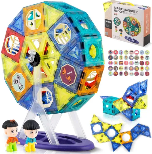 Magnetische Bausteine mit Karussell RK-769 Ricokids