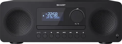 Sharp XL-B720D schwarz - Kompakter HiFi-System mit kraftvollem Sound, ideal für Musikliebhaber und kleine Räume