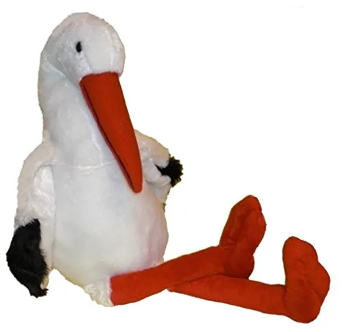 Inware 6864 - Kuscheltier Storch Otto, 55 cm, Schmusetier