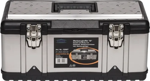 Edelstahl Werkzeugkoffer 18