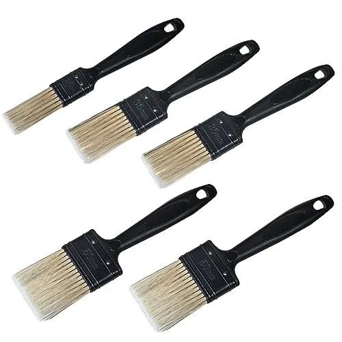 Flachpinsel-Set 5-teilig, 1x 25+2X 35+ 2x50 mm Breite Malerpinsel Set Lackpinsel Pinselset NUR EINMAL Versandkosten, egal wie viele Stücke.