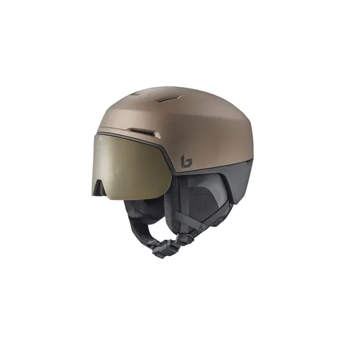 Bollé X-fusion tungsten black matte (TUBM) M 55-59 - Herren & Unisex Skihelme mit innovativem X-Fusion-System und photochromem Visier für optimale Sicht und Komfort. Nachhaltig produziert mit recycelten Materialien.