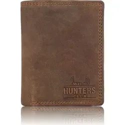 Geldbörse Geldbeutel Portemonnaie Büffelleder RFID Vollleder Herren Börse Leder - Braun