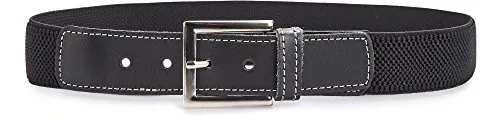 Ladeheid Kinder Gürtel Elastik-Gürtel 5-14 Jahre bis 85 cm P23 (Schwarz)