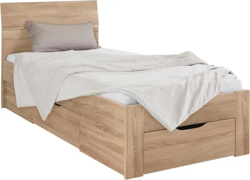 rauch Bett Flexx mit Schubkästen, struktureichefarben hell - Praktisches Bettgestell mit integrierten Schubkästen für optimalen Stauraum. Hochwertige Verarbeitung „Made in Germany“ garantiert Langlebigkeit und Qualität.