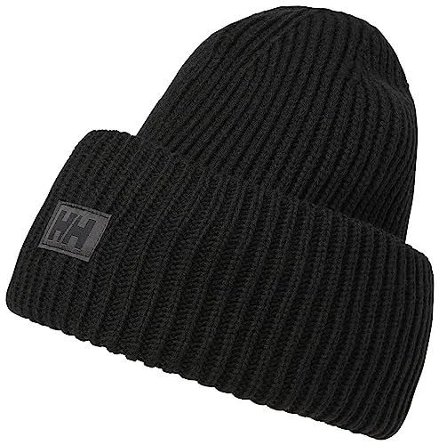 Helly Hansen HH RIB Beanie black (990) STD - Mützen für den Laufsport, umweltfreundliche Beanie aus 50% recyceltem Material, ideal für Komfort und Stil bei Outdoor-Aktivitäten.