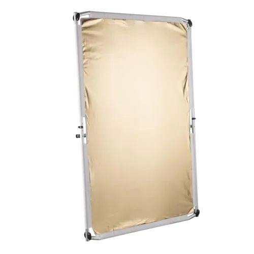 Walimex pro 4in1 Reflektorsegel 100x150cm für Fotografie - Lichttechnik: Vielseitiges 4in1 Reflektorsegel für optimale Lichtführung und kreative Fotografie-Effekte.