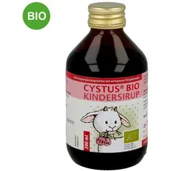 Cystus Bio Kindersirup 200 ML - Biologischer Kindersirup mit Dattelsirup und Apfelsaftkonzentrat, ideal für die tägliche Unterstützung. Vegan, gluten- und lactosefrei. Praktische 200 ml Flasche für die ganze Familie.