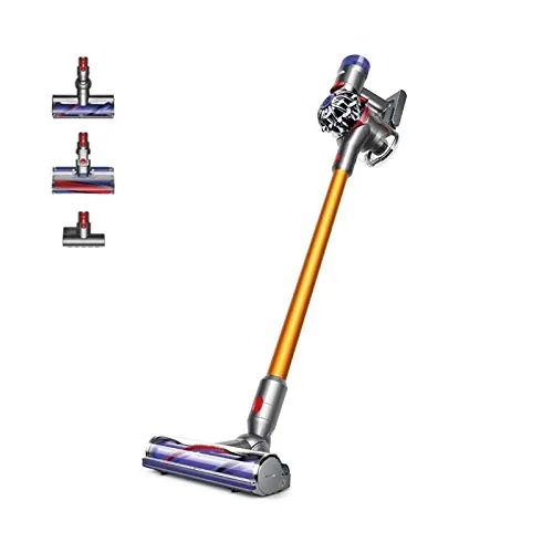 Dyson V8 Absolute - Beutel- & Kabelloser Staubsauger - Stabstaubsauger mit leistungsstarkem Dyson Digitalmotor und 3 Elektrobürsten für optimale Reinigungsergebnisse. Ideal für Tierhaare und schwer zugängliche Stellen.