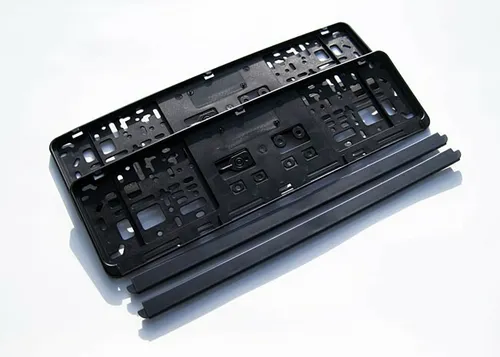 2x KFZ PKW KURZ 46cm Universal Nummernschildhalter Set