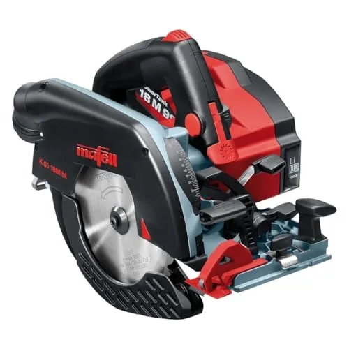 Mafell Akku Handkreissäge K 65 18M bl PURE - Sägen - Hochleistungs-Handkreissäge mit optimaler Staubabsaugung, LED-Beleuchtung und komfortabler Pendelhaube für präzise Schnitte.