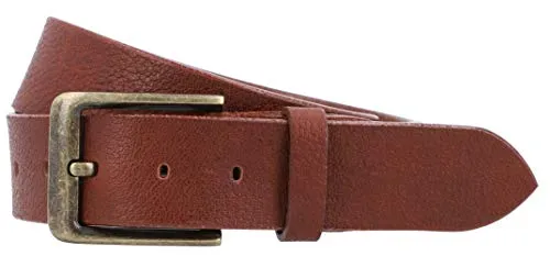 Gusti Ledergürtel Leder - Verner Gürtel Herren Belt Businessgürtel Braun Echtleder (90)
