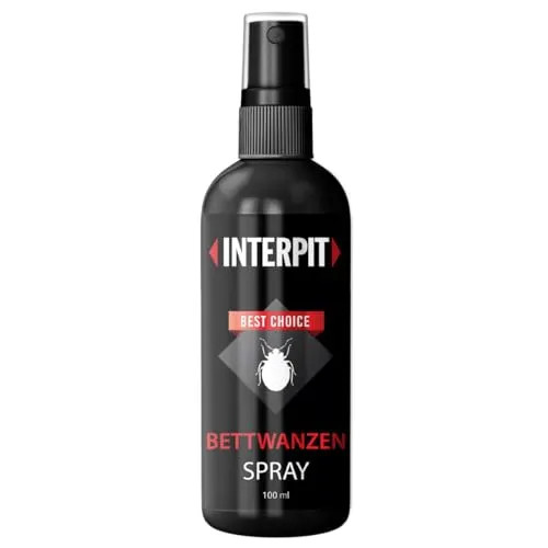 Interpit® BETTWANZEN Spray, Hochwirksam bei der Bettwanze - biologische Bekämpfung & Mittel zur Schädlingsbekämpfung für Matratzen und empfindliche Oberflächen - Anti Ungeziefer | 100ml