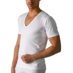 Mey Dry Cotton Functional V-Neck Shirt Weiß 5XL Herren - Herren-Pullover mit Coolmax-Material für optimale Atmungsaktivität und Anti-Geruch-Effekt – ideal für den ganzen Tag frisch und komfortabel.