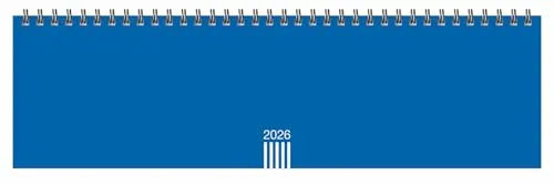 Wochenquerplaner, blau 2026: Praktischer Tischquerkalender zum Umklappen. Zeitloser Spiral-Kalender 2026 fürs Büro. Wochenplaner für den Schreibtisch. (Tischkalender Heye)