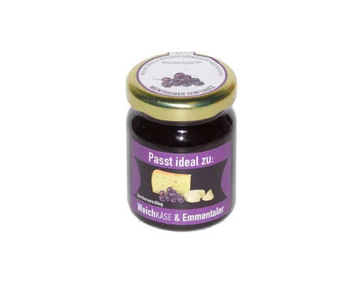 Ruwisch & Zuck Saucen, Ruwisch & Zuck Weintraube Senfsauce süßlich scharf würzig Glas 60g