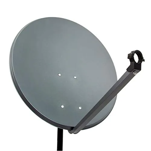 PremiumX PXS80 Satellitenschüssel 80cm - SAT-Antenne mit 80 cm Durchmesser, pulverbeschichtet und rostfrei für stabilen Empfang von UltraHD, FullHD und 3D TV. Ideal für Astra, Hotbird und mehr.