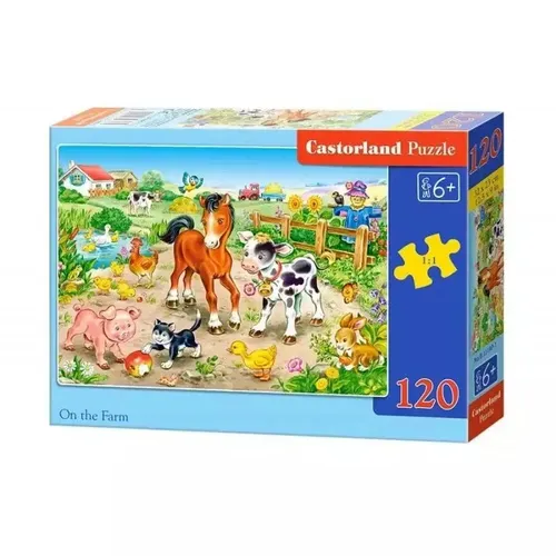 Puzzle 120 elementów. On the farm Castorland 5904438013197