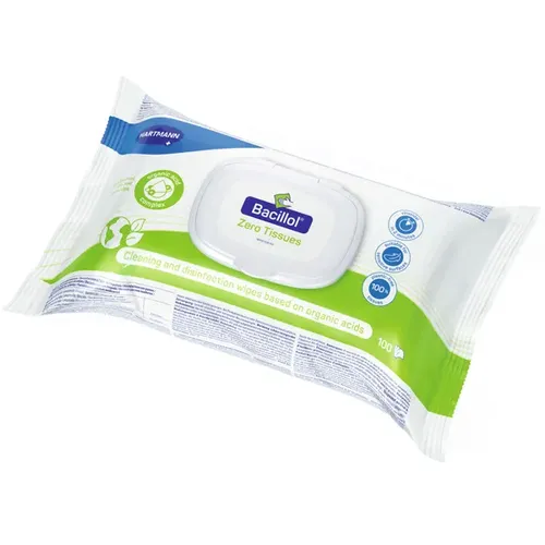 Paul Hartmann AG Desinfektionstücher Bode Bacillol Zero Tissues Flowpack mit 100 Tüchern, plastikfreie Tücher 9819351