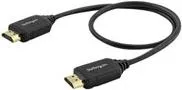 StarTech.com High Speed HDMI Kabel mit Ethernet - 4K 60Hz - HDMI Monitorkabel - TV HDMI Kabel - HDMI mit Ethernetkabel - HDMI (M) bis HDMI (M) - 50 cm - Schwarz