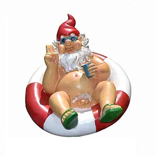 Geschenkestadl Nackter Zwerg im Badering FKK Gartenzwerg