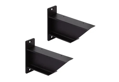 Alberts Regalträger Loki | Stabiler Regalhalter in Trendfarben - Stabiler Regalträger aus solidem Stahl mit matt schwarzer Kunststoffbeschichtung. Ideal für individuelle Wohnraumgestaltungen. Belastbar bis 100 kg und vielseitig einsetzbar.
